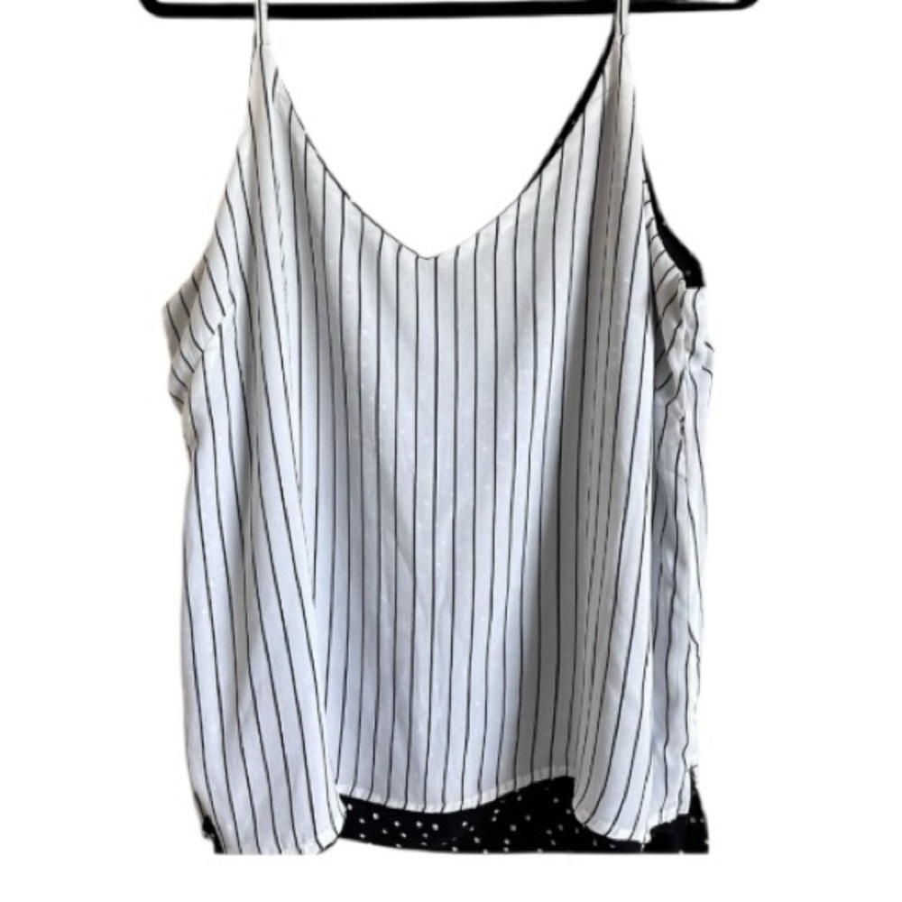 Black Tape Reversible Polka Dot/Stripe Day 2 Night NWT Camisole